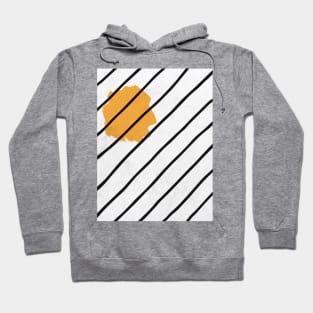 Sun Lines Black in Pattern Hoodie